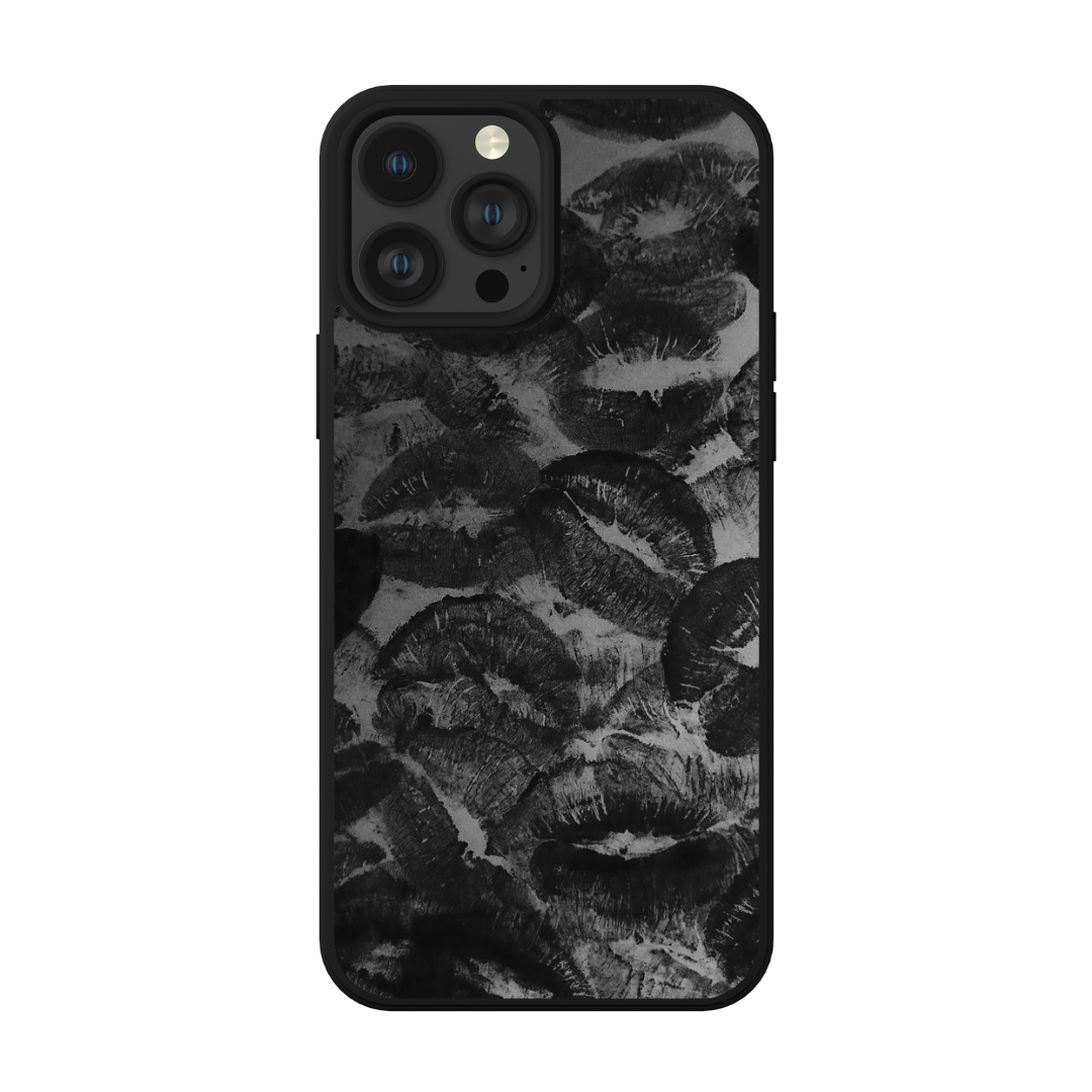 Black Kisses iPhone Case